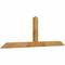 Ekena Millwork Portland Rough Sawn Timber Gable Bracket, Western Red Cedar, 72"W x 24"H x 2"D x 4"F, 8/12 Pitch GBW072X24X0204POR00RWR - alternate 5